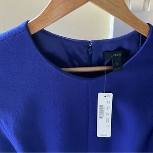 J Crew fully lined dress. Stunning violet/blue color